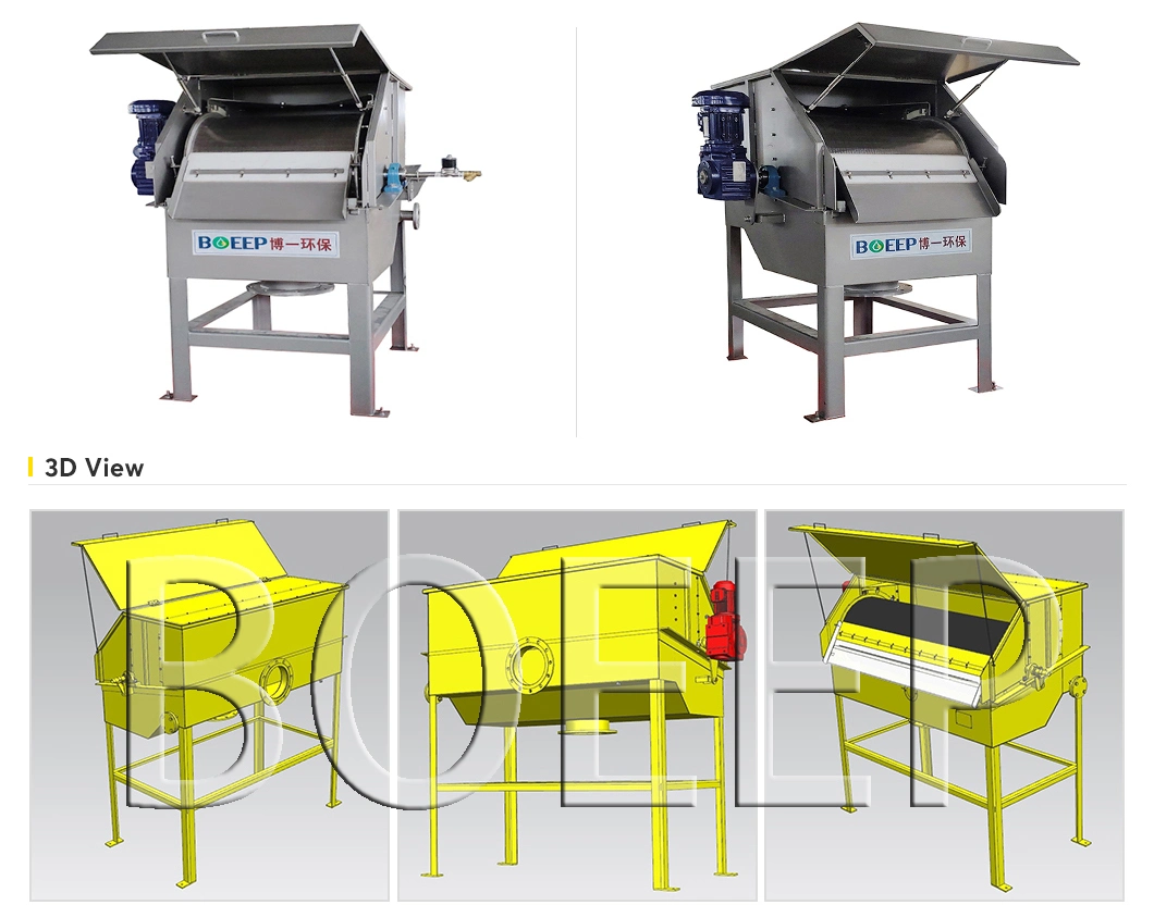 Rotary Strainer Drum Filter Screen in Primary Treatment of Wastewater