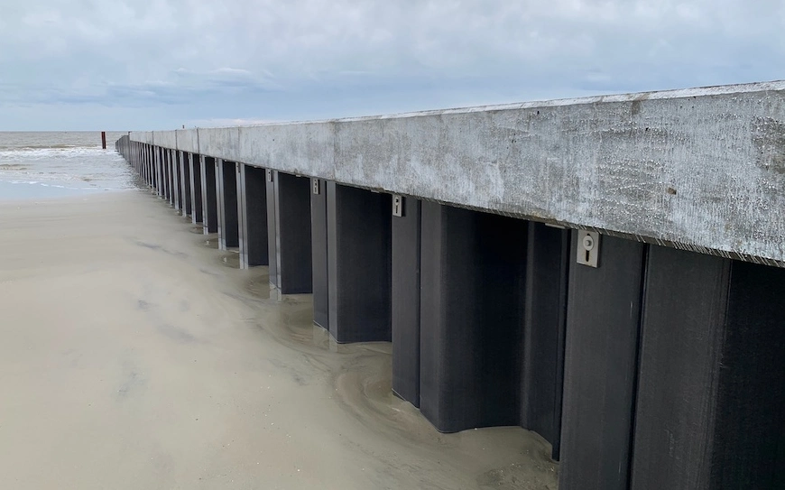 PVC Sheet Pile Vinyl Sheet Piling for Floodwall Flood Protection Structures
