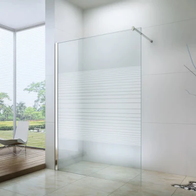 SUS 지지대 포함 거울 샤워 스크린 6mm 8mm 10mm 유리의 환상적인 강화 유리 산책